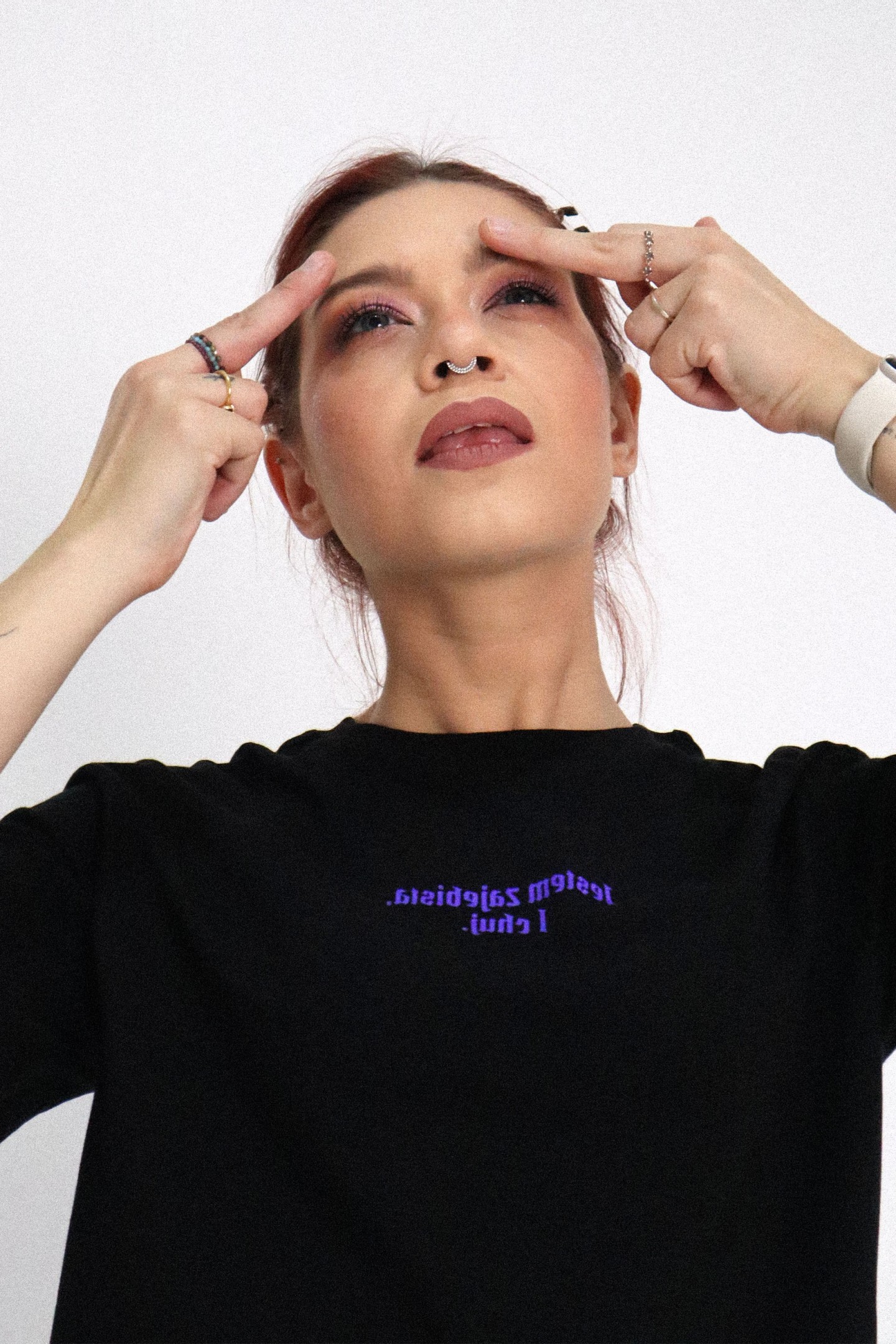 Jestem zajebista i ch*j: czarny T-shirt BEZ CENZURY - edycja limitowana🦇