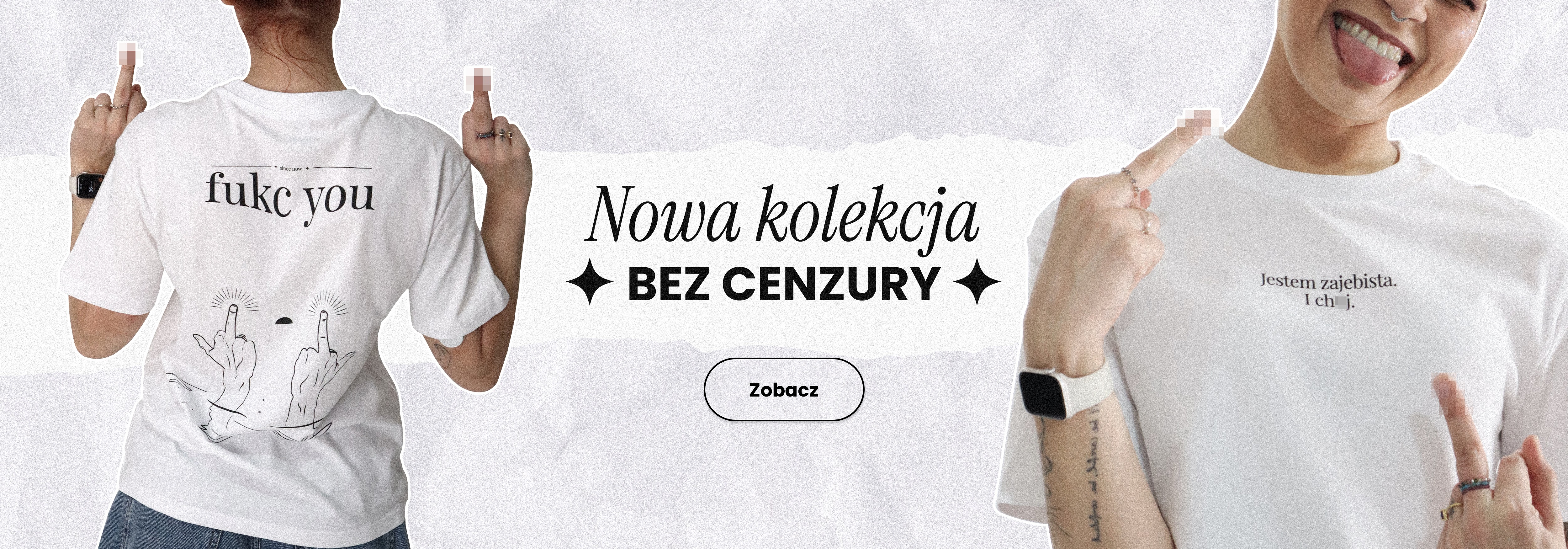 Koszulki z afirmacją w lustrzanym odbiciu